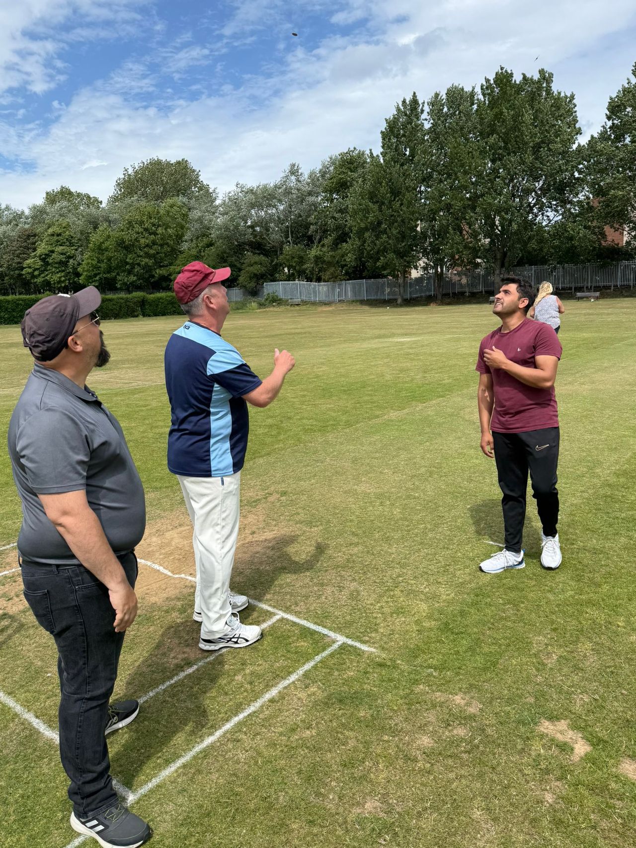 President’s XI captain Tony Robson, took to the field with Walking With captain Akakhel Mashal, and umpire Will Carter for the toss, with Percy Main winning and choosing to bat on a good looking pitch.