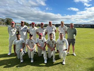 Team photo of Percy Main Cricket 1st XI in September 2024