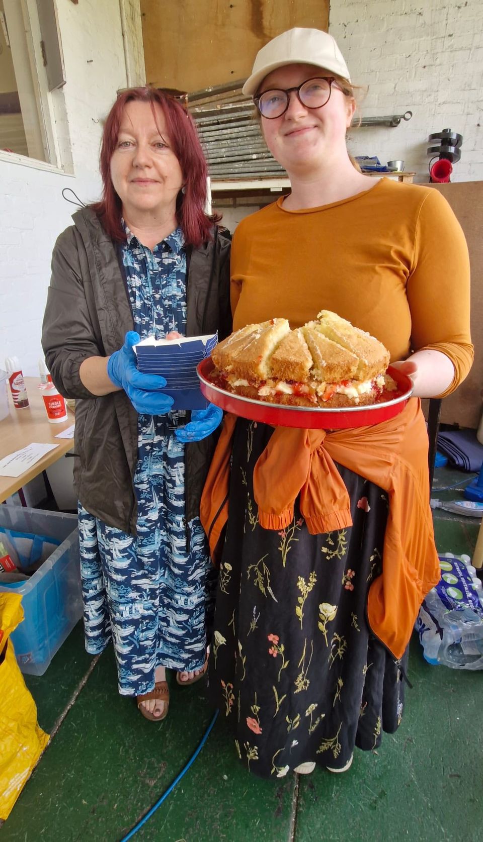 Volunteers from Walking With came fully equipped with a wonderful selection of cakes and other sweet treats.